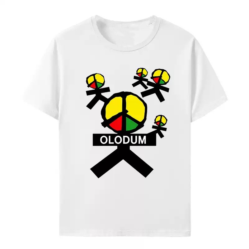 BS1 Michael Jackson lưu niệm Áo thun cotton dày Áo hòa bình và tình yêu OLODUM tay ngắn SB1