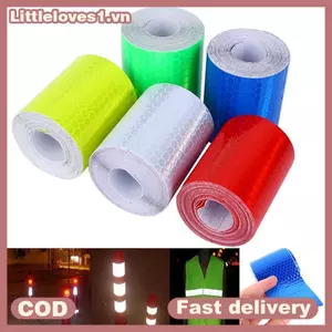 Littleloves1 1m * 5cm Xe Tru Phản Quang Tự Dính Băng Cảnh Báo An Toàn Cuộn Phim Stier VN