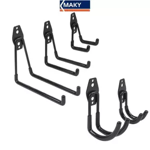 MAKY Móc kim loại hạng nặng Nhà để xe Người tổ chức treo tường Móc treo xe đạp Móc treo tường Chống trượt Móc lưu trữ cho thang Dụng cụ làm vườn VN