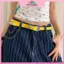 MYPANDA Mùa hè Dopamine Lemon Yellow Women 's Belt Trend Thắt lưng đơn giản Subculture Y2K Belt Punch Free Belt.