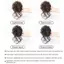Tổng hợp xoăn Bun lộn xộn Móng vuốt Chignon Kẹp tóc đàn hồi Scrunchies Hairpieces Donut Updo Hair Pieces dành cho nữ [mới]