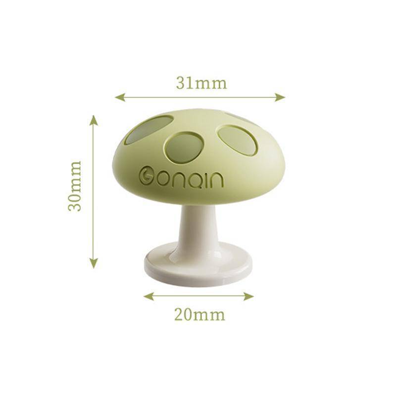Nút xả bồn cầu JINHF Silicone hình nấm 2 chiếc Cài đặt đơn giản Cảm ứng dễ thương cho phòng tắm gia đình HOT
