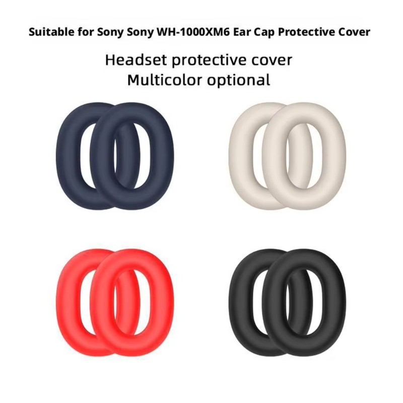 Dành Cho Sony WH-1000XM6 3in1 Vỏ Mềm Silicon Thân Thiện Với Da Cho Tai Nghe Sony Chống Mòn Bịt Tai Bảo Vệ Tai Nghe Headbeam Vỏ