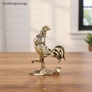 {BUDDI} Con gà trống kim loại trang trí phong thủy cho gia đình Good Lu và sự hấp dẫn của cải {buddingenergy}