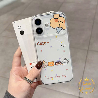 Tương thích cho iPhone 17 12 14 16 11 15 13 Pro Max 14 Plus Nhiều Màu Sắc Chấm Bi Dễ Thương Động Vật Nhỏ Avatar Corning Case
