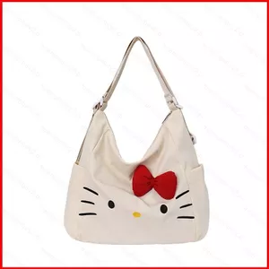 GC2 Sanrio HELLO KITTY Ba Lô Thời Trang Nữ Dung Tích Lớn Hoạt Hình Đa Năng Mèo Kitty Túi Đeo Ngang CG2