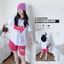 Áo thun ngắn tay màu trắng cho bé gái Mùa hè 2026 Áo thun trẻ em in chữ thường ngày