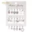 PNPIA- 9 Cái / bộ Dễ Thương Bướm Trái Tim Thả Bông Tai Bộ Thời Trang Vàng Màu Bạc Hình Học Bông Tai Kim Loại Phụ Kiện Trang Sức Quà Tặng