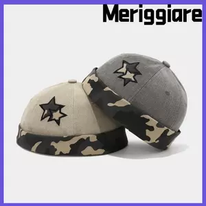 Mũ chủ nhà MERIGGIARE, Mũ đầu lâu không vành có thể điều chỉnh thêu, Mũ màu thường ngày dành cho nam nữ