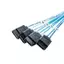Cáp NS SAS SATA Mini-SAS SFF-8087 Đến 4 Cáp SATA Mini SAS 4i SFF8087 36P Đến 4 Cáp SATA 7P 12Gbps Dữ Liệu Ổ Cứng 1 / 0.5M NS