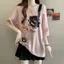 Mỹ Off-the-Shoulder Hot Girl Phim Hoạt Hình In Hình Áo Thun Nữ 2026 Rời Mỏng Hơn Nhìn Giảm Tuổi Top Nữ Giao Hàng Bên Trong 5.19