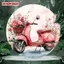 HELLOYOUNG Retro Hoa Hồng Trang Trí Kim Loại, Treo Tường Cổ Điển Cho Phòng Khách Quà Tặng Trang Trí Nhà