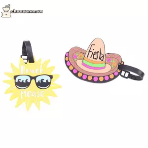 Cheenm Sáng Tạo Thẻ Hành Lý Vali ID Addres Giá Đỡ Trái Cây Hành Lý Thẻ Lên Máy Bay Nhãn Di Động Phụ Kiện Du Lịch VN