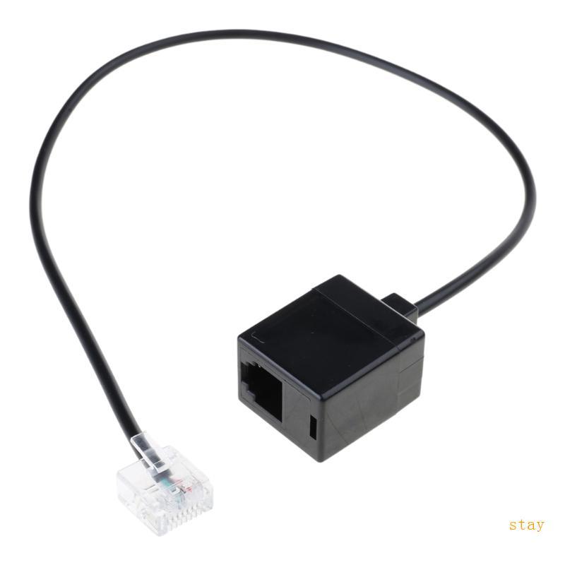Ở lại RJ45 sang RJ11 Bộ Chuyển Đổi Đầu Nối Cáp Ethernet Sang Dây Điện Thoại Đầu Nối RJ45 8P8C Nam Sang RJ11 6P6C Nữ