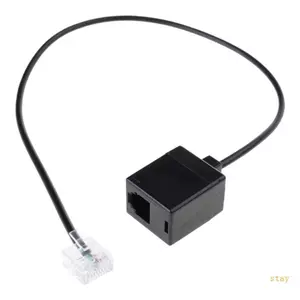 Ở lại RJ45 sang RJ11 Bộ Chuyển Đổi Đầu Nối Cáp Ethernet Sang Dây Điện Thoại Đầu Nối RJ45 8P8C Nam Sang RJ11 6P6C Nữ