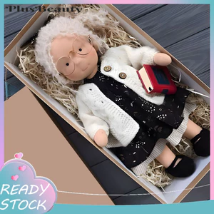 < Pluscloth > Búp bê dệt kim mềm thủ công 12 Waldorf – Đồ chơi nhồi bông sang trọng dễ thương dành cho bé gái Quà tặng sinh nhật móc cổ điển Dễ dàng mang theo Hoàn hảo cho trẻ em và người sưu tập Búp bê sang trọng mềm mại