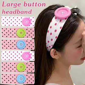 1 / 2 / 3 CÁI - INS Vintage Nữ Chấm Bi Nút Băng Đô Cay Cô Gái Phong Cách Hàn Quốc Hoạt Hình Y2K Hợp Thời Trang Băng Đô Tập Yoga Thể Thao Ngọt Ngào