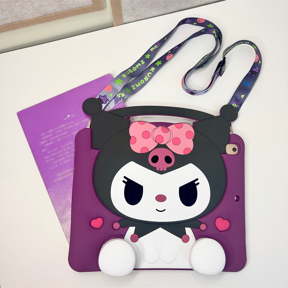 Ốp Lưng Tương Thích Cho Honor Pad 10 2025 12.1inch Vỏ Búp Bê Hoạt Hình Dễ Thương Đứng Bút Khay Máy Tính Bảng Dây Buộc Bao