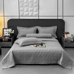 [M16] [Set 5 Món - Như ảnh] Bộ Chăn & Ga Gối Trần Bông Cotton Linen Sợi Lanh Cao Cấp Mềm Mát - Eva Bedding — ảnh 4