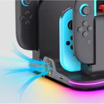 [MỚI] Dành cho đế sạc đa chức năng Nintendo Switch 2\ 1 Đế làm mát bảng điều khiển Switch và đế lưu trữ sạc kèm phụ kiện RGB — ảnh 3