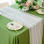 Cờ bàn voan JVSUB, 75 × 300cm / 75 × 100cm Vải voan vải tuyn Table Runner, Lưới gạc bán trong suốt Sheer Drapes Trang trí bàn cưới ngoài trời