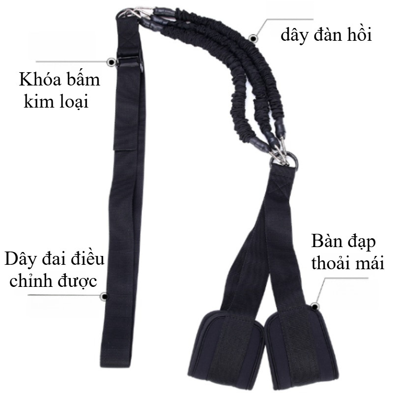 Bộ 3 Dây Kháng Lực 150-225LBS - Hỗ Trợ Kéo Xà, Tập Cơ Tay & Ngực, Cao Su Bền, Cho Tại Nhà & Gym