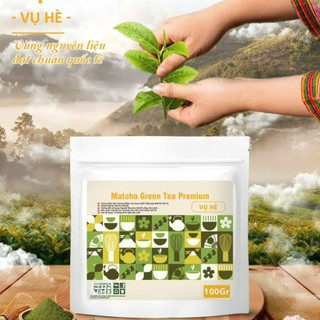Matcha Ami Vụ Hè Gói 100g, Nguyên Liệu Pha Chế Matcha Latte Và Làm Bánh Thơm Ngon Đậm Vị Trà
