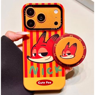 Ốp điện thoại có giá đỡ từ tính sọc tiếng Anh dễ thương cho iPhone 17 Pro Max 16 15 14 13 Pro Max Bảo vệ Camera chống sốc Ốp lưng cứng chống rơi