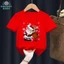 COD (Hồ Chí Minh)DREAMY BABY Áo thun Noel 2024, áo thun ngắn tay cho trẻ em trai và gái A219