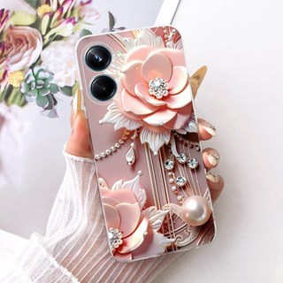 Dành Cho Realme 10 Pro + 10 Pro 5G Vỏ Tranh Họa Tiết Hoa Thanh Lịch Mới Realme 10Pro Plus 5G Vỏ Điện Thoại TPU Silicon Mềm