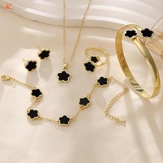 Bộ trang sức với vòng cổ hợp kim điều chỉnh được, phù hợp cho nữ