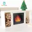 Gamchiano Nhà Búp Bê Lò Sưởi Vật Dụng Phong Cảnh, Nội Thất Thu Nhỏ Cho Nhà Bếp Gia Đình Đồ Trang Trí Phòng Khách
