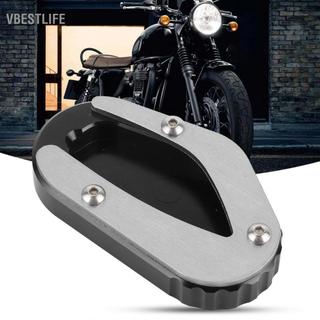 VBESTLIFE Xe máy Chân đế Pad Side Stand Mở rộng mở rộng Phù hợp cho T100 / T120 (Màu đen)