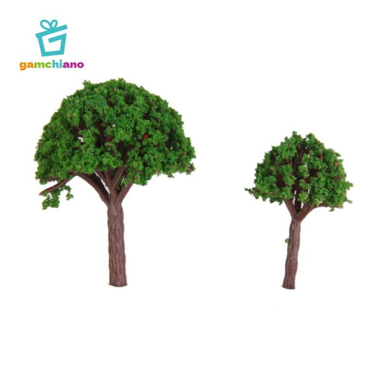 Bộ 50 Cây Xanh Nhẹ Mô Hình Xe Lửa Bố Trí Đường Sắt Wargame Diorama Phong Cảnh Z T