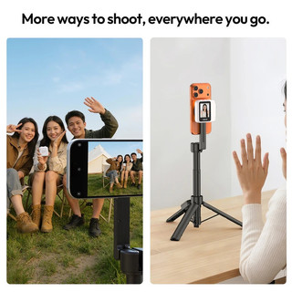 Ulanzı VM02 Màn hình Selfie Phản chiếu từ tính cho iPhone 17 16 PRO Điện thoại thông minh Android Vlog với điều khiển từ xa không dây