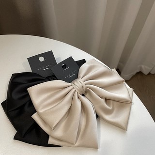 【BabyJoy】Kẹp tóc nơ lụa satin bản to phong cách Hàn Quốc,thiết kế 3 lớp nơ  nhẹ nhàng tiểu thư cho nữ