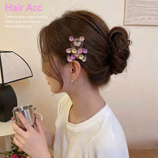 Nhiều Màu Sắc Kim Cương Giả Nhấp Nháy Ánh Sáng Sang Trọng Dễ Thương Hoạt Hình Gấu Kẹp Tóc Nữ Trán Gãy Sắp Xếp Tóc Thanh Lịch Tính Khí Bên Kẹp