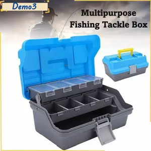Hộp đựng dụng cụ câu cá, Hộp phụ kiện câu cá 3 lớp di động, cao cấp có tay cầm Hộp lưu trữ phần cứng gấp đa năng để lưu trữ dụng cụ câu cá