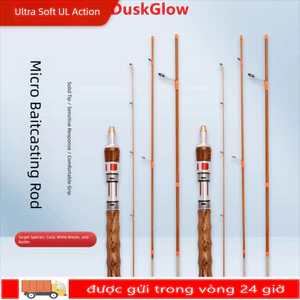 Cần câu quay DUSKGLOW, Cần câu đúc 4 phần UL Power, Cần câu bằng sợi carbon cầm tay chất lượng cao Mùa đông