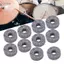 toyuvn Tấm lót nỉ toyuvn Funien Grey Drum Cymbal với Bộ phụ kiện nhạc cụ nhẹ để bảo vệ nhịp lớn hơn và âm thanh rõ ràng Dễ dàng lắp đặt Thiết kế nhỏ gọn
