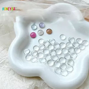< Honeyba > 40 Chiếc Thẻ Màu Thủy Tinh Đầu Trong Suốt Tròn Thể Hiện Gel Ba Lan Thiết Kế Bảng Màu Móng Tay Đầu Thẻ Phong Cách Hàn Quốc Dụng Cụ Làm Móng Tay Đẹp