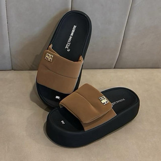 Dép Nữ IGU Quai Dán Bản To Tiện Lợi Thoải Mái Đế Cao 5cm Tăng Chiều Cao Chống Trơn