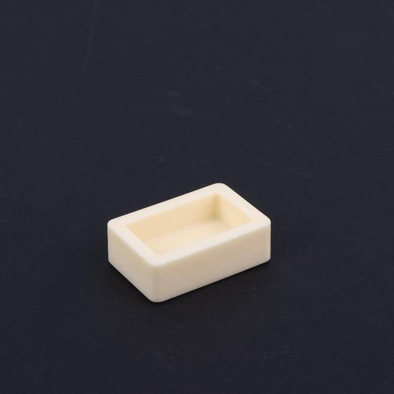 JINHF 99% Alumina Gốm Vuông Crucible Nhiệt Độ Cao Bền Cho Kim Loại Smelting HOT