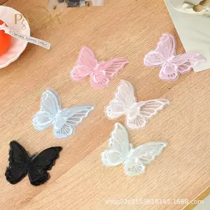 PNPIA- 10 Cái Thêu Ren Bướm Miếng Dán May Sắt Trên Cho Váy Cưới Váy Cưới Váy Cô Dâu DIY Trang Trí