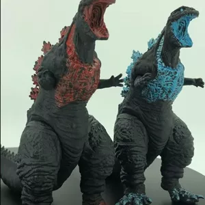Phiên bản mới Mô hình di chuyển Godzilla mới Mở miệng Sen đỏ Godzilla Hình chất lượng cao Phong cách mới Real Godzilla Chiều cao 7,5cm