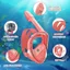 Ống thở toàn mặt dành cho trẻ em NEWIDEA, Lặn silicon mềm chống sương mù, Lặn biển toàn cảnh chống rò rỉ nhìn rộng