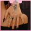MYPANDA Skeleton Tay Vòng Tay Trang Sức Halloween Trang Trí Đầu Lâu Đồng Hồ Tay Dành Cho Nữ Punk Goth Vòng Tay Nhẫn Trang Sức Halloween Cosplay.