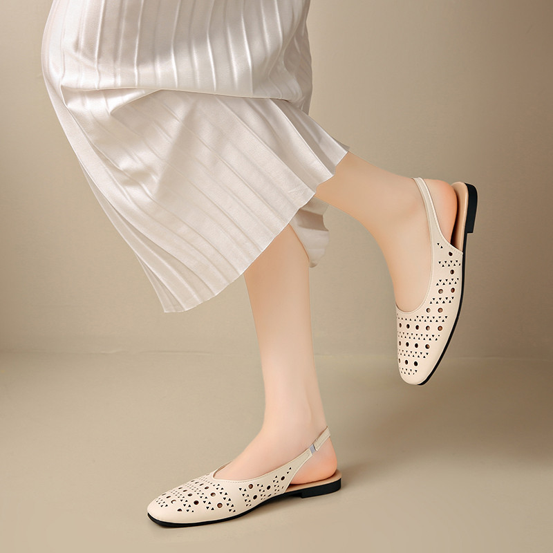 Atikota Giày sandal quai hậu khoét lỗ dành cho nữ, có thể điều chỉnh, thoáng khí, nhẹ, thoải mái, kiểu dáng thường ngày, phù hợp cho mùa hè và hoạt động ngoài trời.
