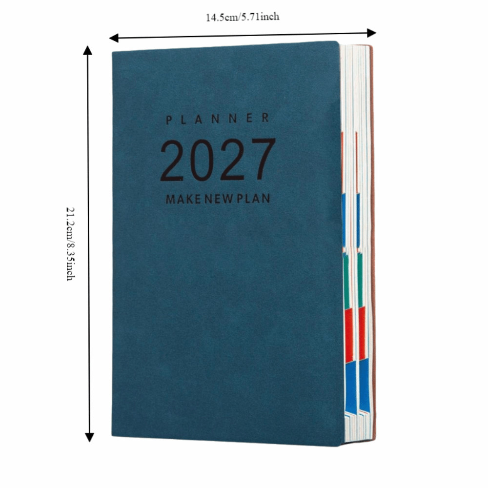 BEABOUT 2027 Sách lập kế hoạch, Sổ tay A5 tiếng Anh, Hướng dẫn sử dụng hiệu quả di động A5 Lịch trình nghị sự Sách sử dụng trường học