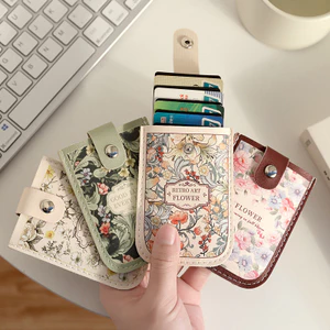 Hộp đựng thẻ kéo ra dung lượng lớn Hộp đựng ID Thẻ sáng tạo Hộp đựng thẻ nhiều thẻ Hộp đựng thẻ siêu mỏng nhỏ